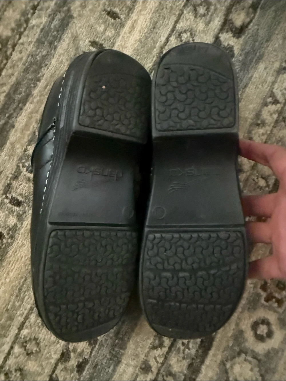 Dansko XP Black Leather Professional Clogs 39